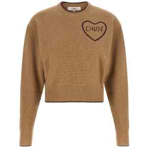 Chloé Heart Intarsia Sweater