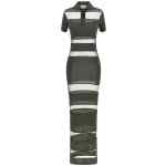 Coperni Striped Sheer Polo Dress