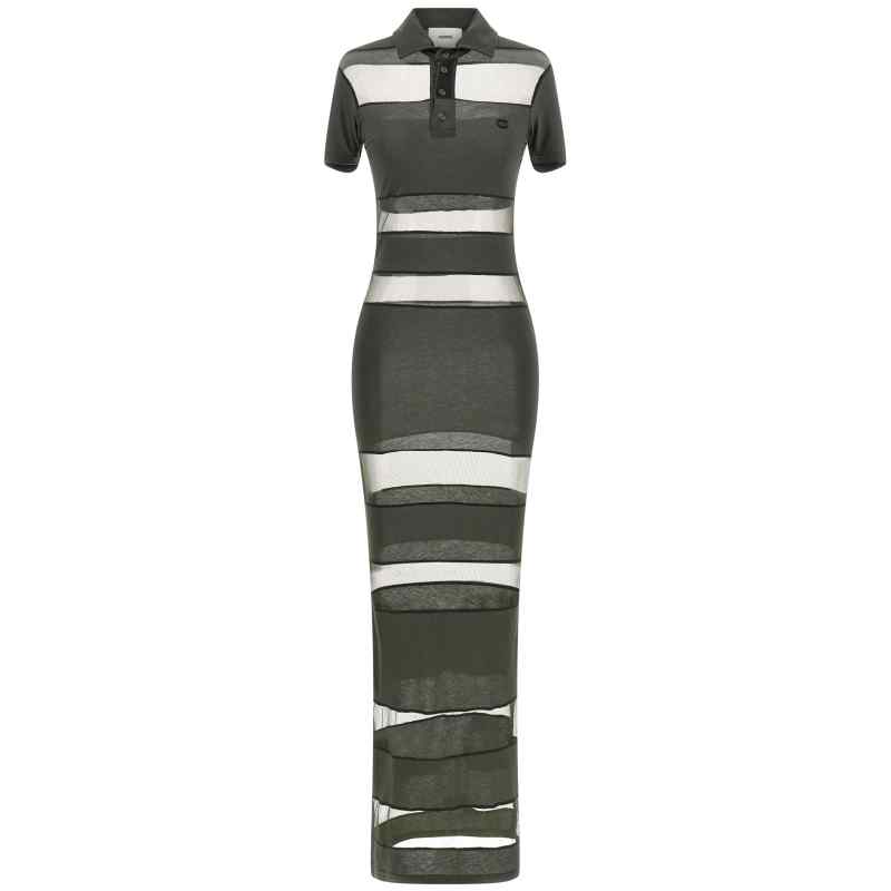 COPJS114F5028GRN_01_M_2026-01-21T08-48-12.478Z Coperni Striped Sheer Polo Dress