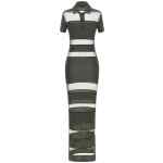 Coperni Striped Sheer Polo Dress