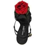 Dolce & Gabbana Satin Sandals With Flower