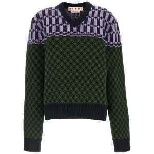 Marni Sweater With Geometric Pattern