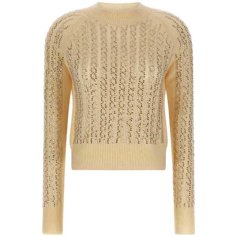 D475M701CTBBW10110_01_M_2025-09-29T08-38-03.557Z-1 Ermanno Scervino Baguette Studded Sweater