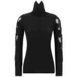 Ermanno Scervino High Neck With Lace Inserts