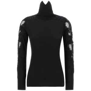 Ermanno Scervino High Neck With Lace Inserts