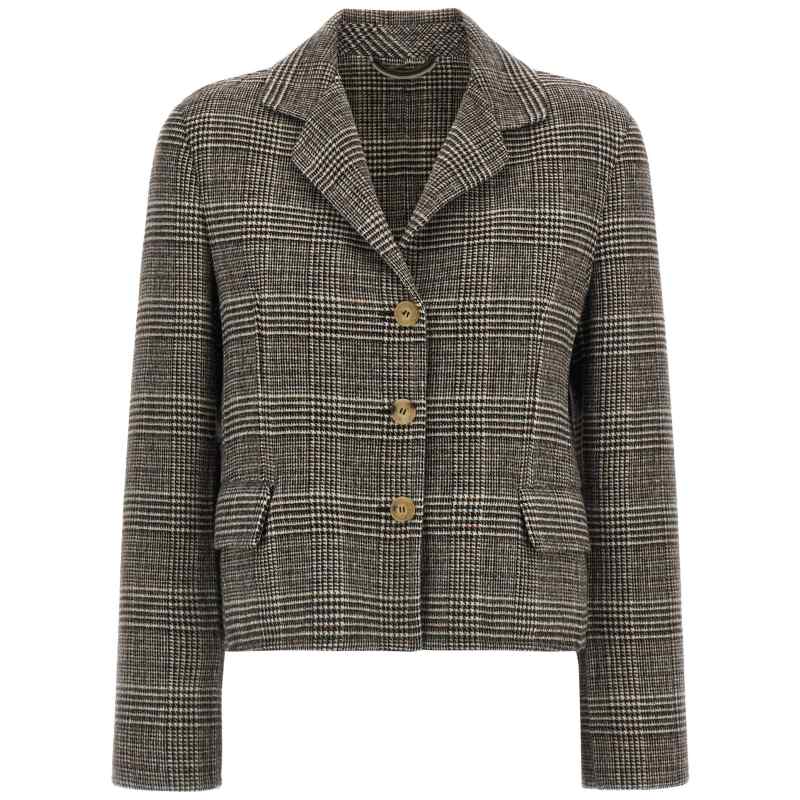 D496I301VCZLDG4900_01_M_2026-08-21T09-08-20.8Z Ermanno Scervino Blazer Cropped Check