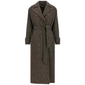 Kiton Chevron Wool Coat
