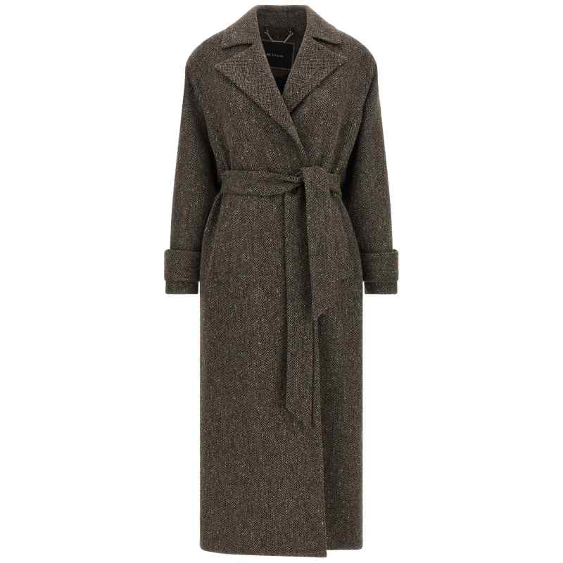 Kiton Chevron Wool Coat