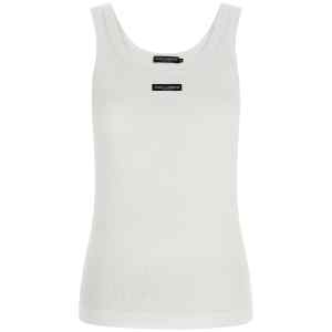 Dolce & Gabbana Logo Patch Tank Top