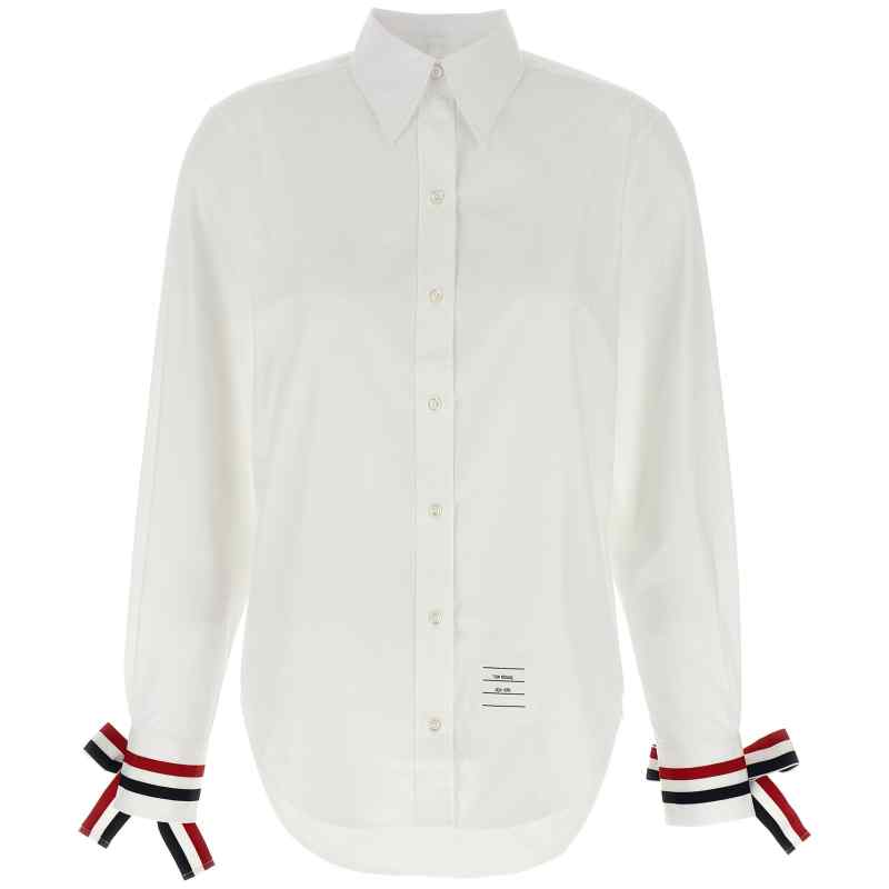FLL156A03113100_01_M_2025-07-15T10-40-03.674Z Thom Browne Rwb Tape Cuffs Shirt