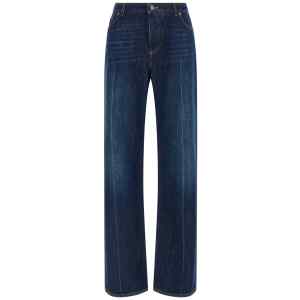 Dolce & Gabbana Stretched Pleated Trompe Loeil Jeans