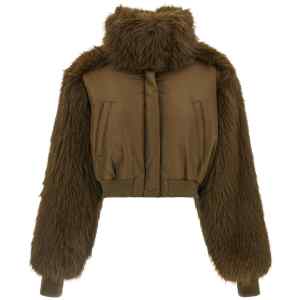 Fabiana Filippi Bi-material Short Jacket