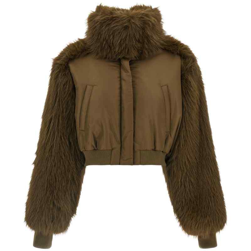 Fabiana Filippi Bi-material Short Jacket