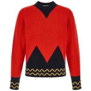 Marni Geometric Intarsia Sweater