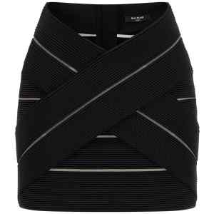 Balmain V-shaped Waist Skirt