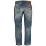 Dolce & Gabbana Destroyed Logo Plaque Jeans