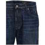 Dolce & Gabbana Fringed Stitching Jeans