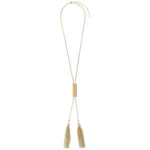 Balmain Snake Necklace With Tassels