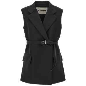 Jil Sander Belt Wool Vest