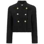 Balmain Double-breasted Tweed Short Jacket