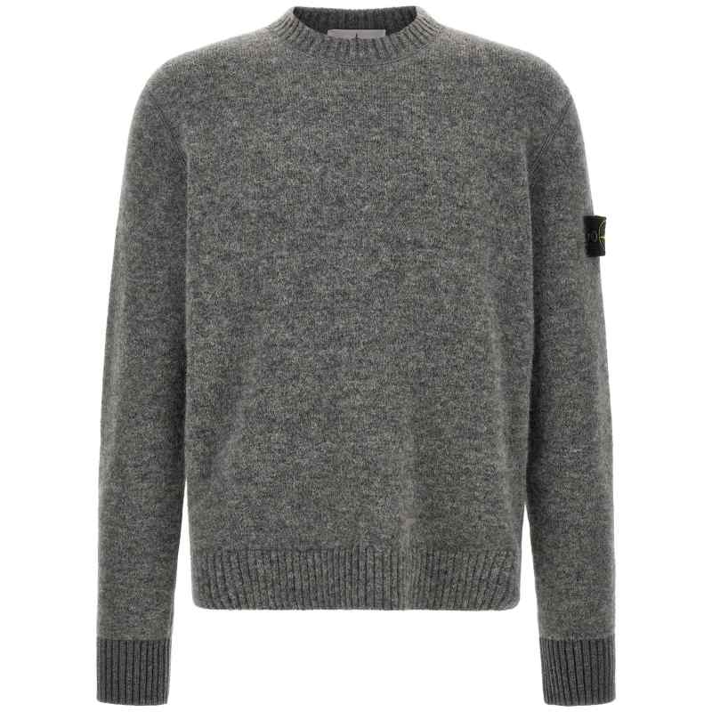 L2S155100050S0N22V0M60_01_M_2026-08-26T09-19-35.81Z Stone Island 5100050 Crew Neck Sweater With Logo Badge