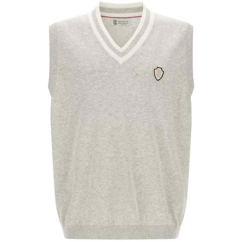 M29203607FCI807_01_M_2026-07-06T09-37-36.762Z Brunello Cucinelli Heraldic Logo Vest