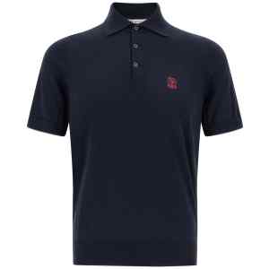 Brunello Cucinelli Logo Embroidery Polo Shirt