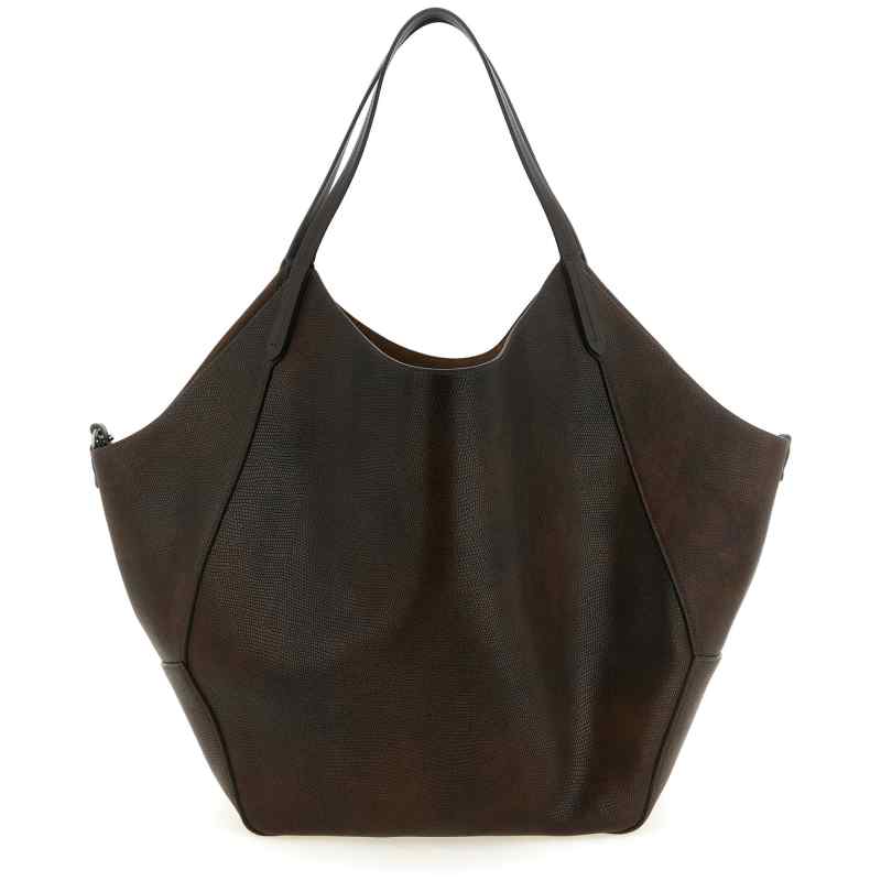 MBLZB2835C8279_01_M_2026-08-26T09-19-39.109Z Brunello Cucinelli Reversible Lizard Effect Leather Duo Shopping Bag