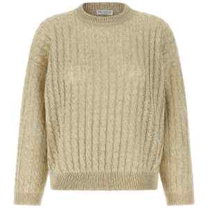Brunello Cucinelli Dazzling Cable Sweater