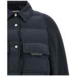 Brunello Cucinelli Shiny Flap Detail Down Jacket