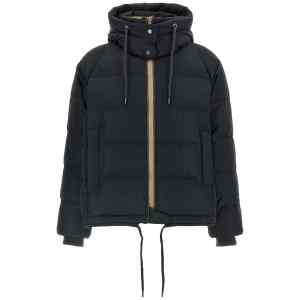 Brunello Cucinelli Down Jacket With Knit And Jewel Details