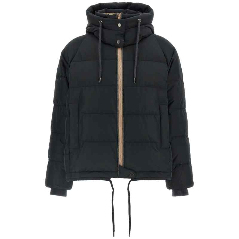 MH5257216C101_01_M_2026-08-21T09-09-16.464Z Brunello Cucinelli Down Jacket With Knit And Jewel Details