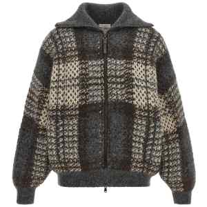 Brunello Cucinelli Double Dazzling Tartan Cardigan