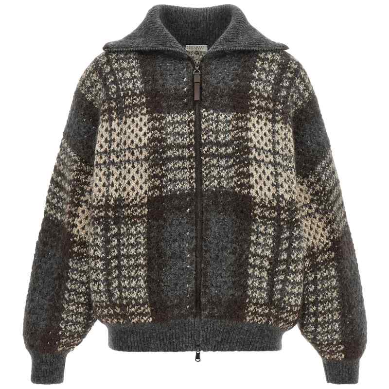 MMT571726CYL69_01_M_2026-07-15T09-35-28.555Z-1 Brunello Cucinelli Double Dazzling Tartan Cardigan