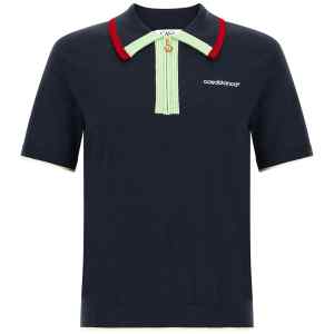Casablanca Knit Polo Shirt With Zip