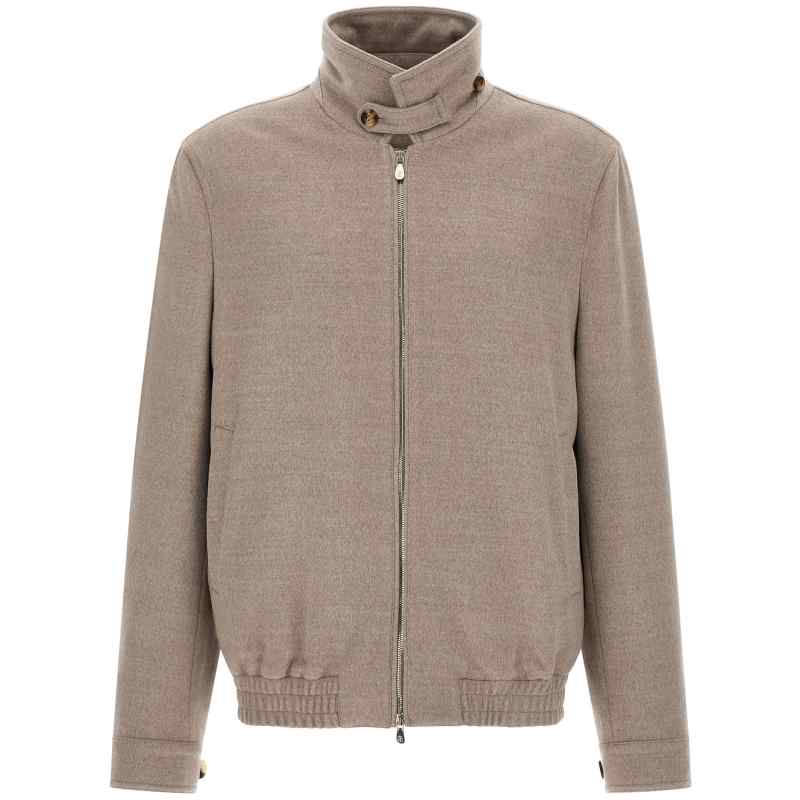 Brunello Cucinelli Virgin Wool Beaver Bomber Jacket