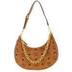 Mcm Aren Crescent Hobo Shoulder Bag