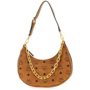 Mcm Aren Crescent Hobo Shoulder Bag