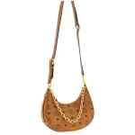 Mcm Aren Crescent Hobo Shoulder Bag