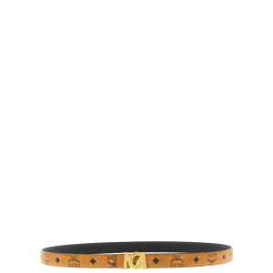 Mcm Logo Buckle Belt.