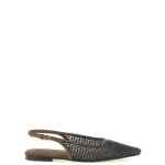 Brunello Cucinelli Precious Net Embroidery Slingback