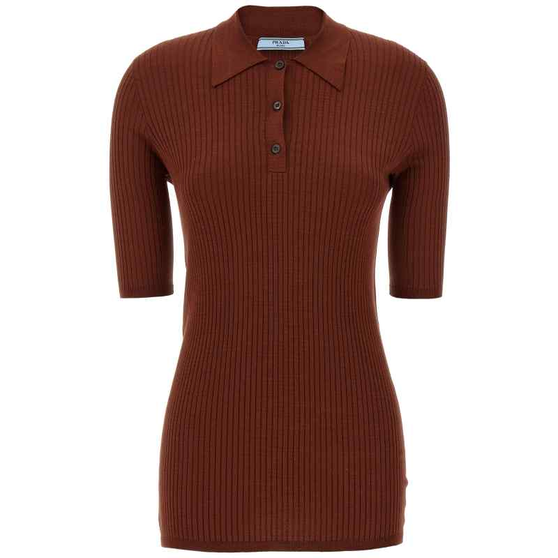P24N2USOOO16SUF0033_01_M_2025-03-19T11-34-43.792Z Prada Ribbed Polo Shirt