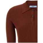 Prada Ribbed Polo Shirt