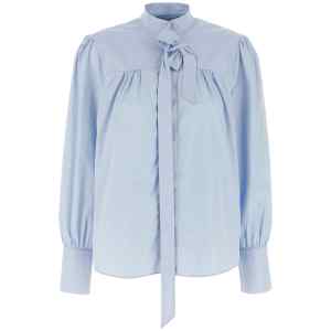 Prada Lavallière Collar Shirt