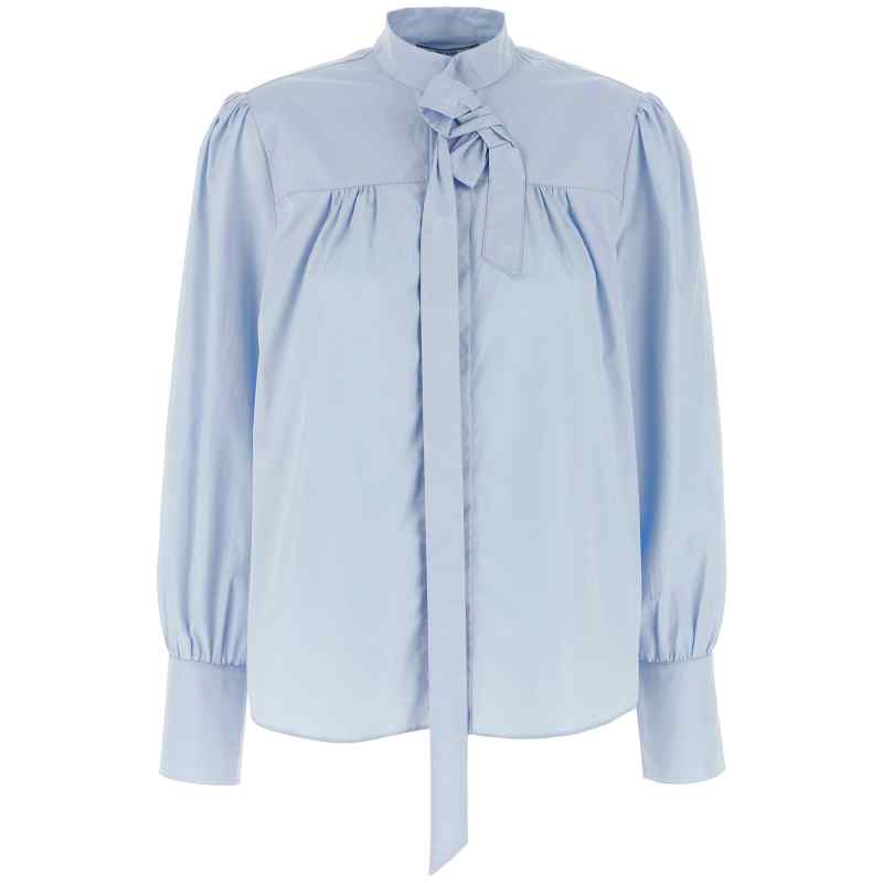 P472ISOOO1XV2F0M10_01_M_2025-07-07T09-27-55.957Z Prada Lavallière Collar Shirt