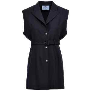 Prada Belt Wool Vest