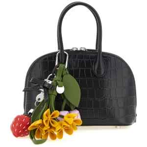 Self-Portrait Croc Leather Mini Toast Handbag