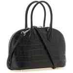 Self-Portrait Croc Leather Mini Toast Handbag