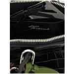 Self-Portrait Croc Leather Mini Toast Handbag