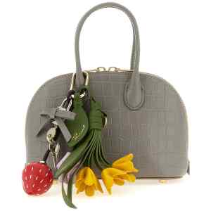 Self-Portrait Croc Leather Mini Toast Handbag